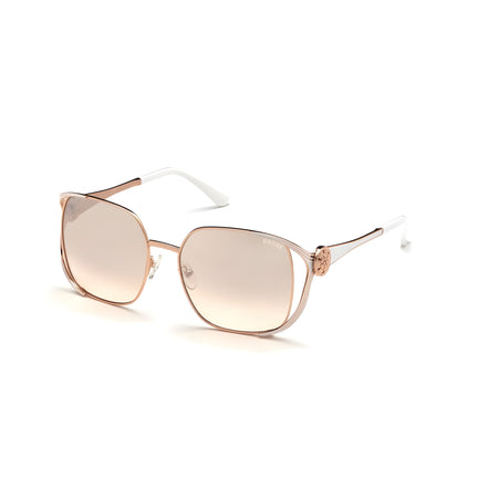 Ochelari de soare Guess roz auriu din metal
