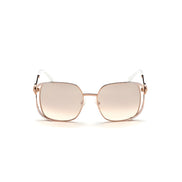 Ochelari de soare Guess roz auriu din metal