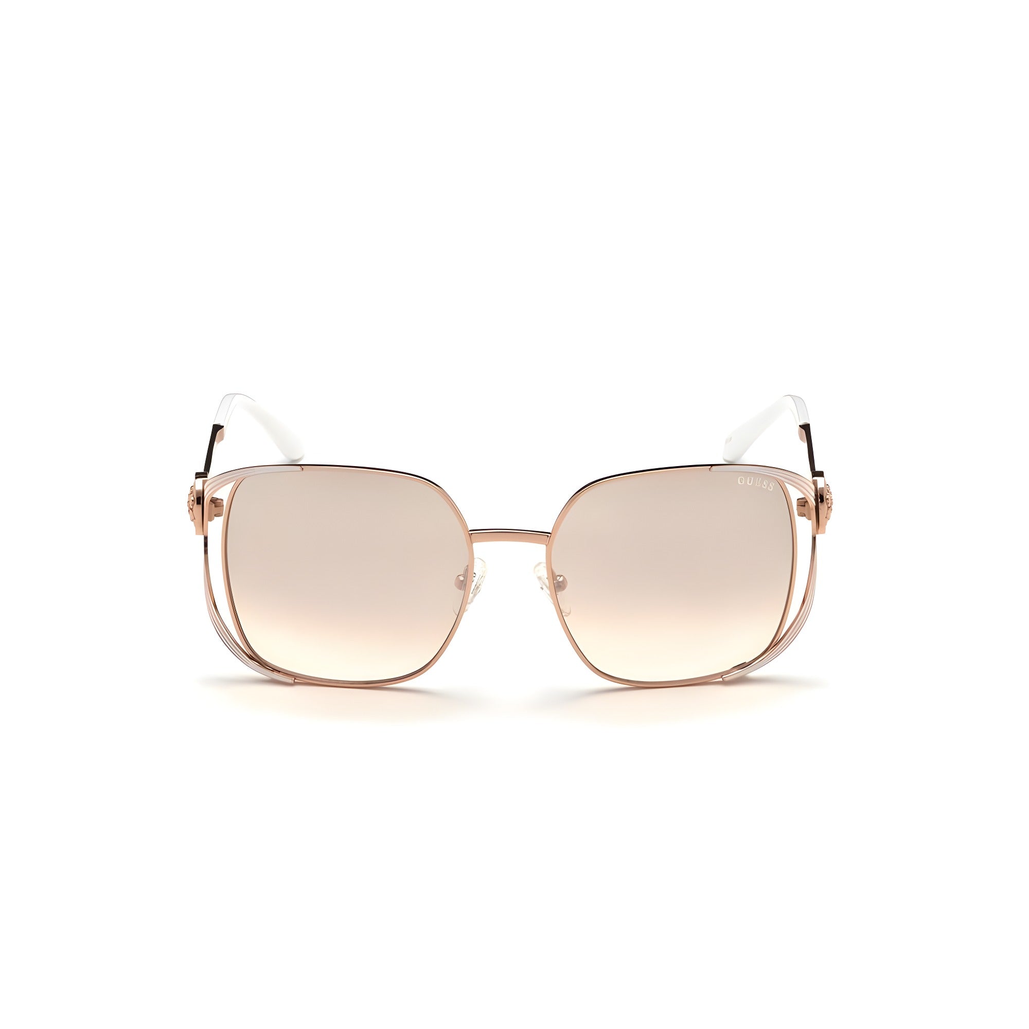 Ochelari de soare Guess roz auriu din metal