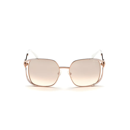 Ochelari de soare Guess roz auriu din metal