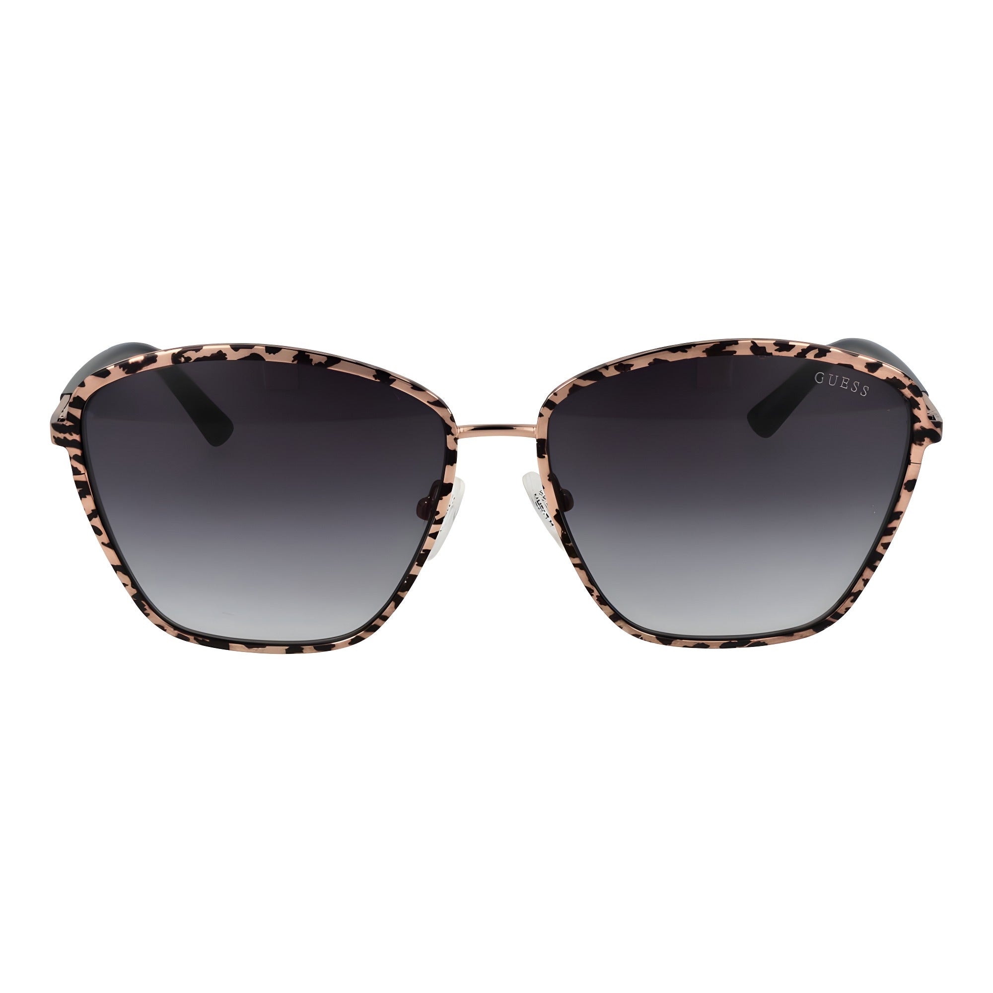 Ochelari de soare Guess roz-aurii din metal