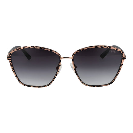 Ochelari de soare Guess roz-aurii din metal
