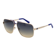 Ochelari de soare Guess tip aviator, metalici argintii