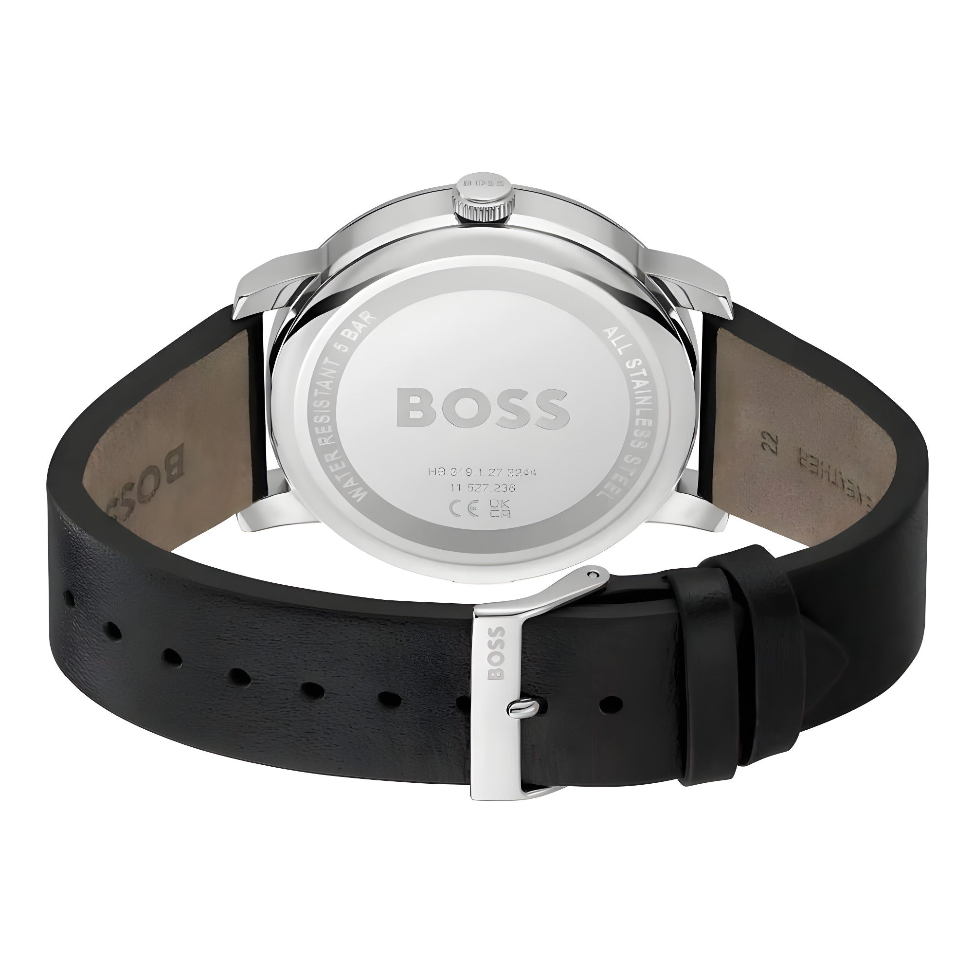 Hugo Boss Black Leather Dress Watch
