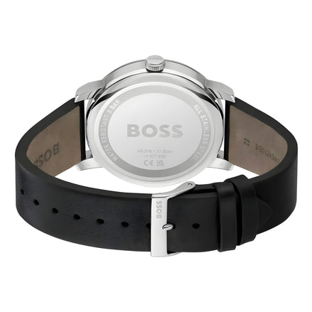 Ceas Hugo Boss negru din piele