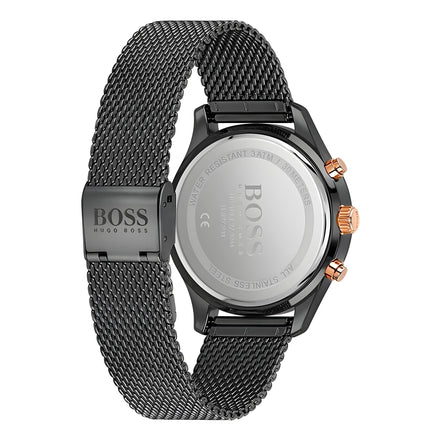 Ceas Hugo Boss negru din oțel inoxidabil