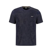 Tricou Hugo Boss albastru din bumbac