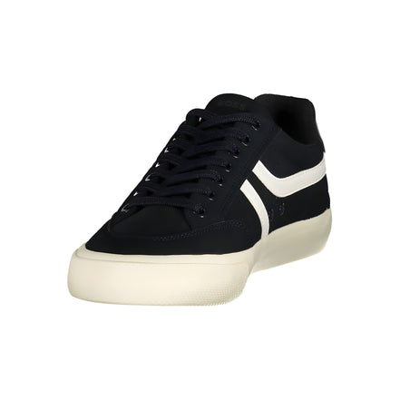 Sneakers Hugo Boss albaștri din poliuretan cu detalii albe