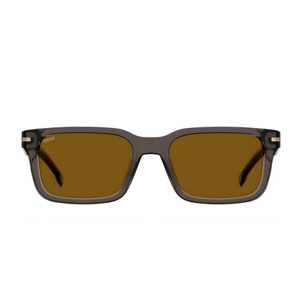 Ochelari de soare Hugo Boss gri din acetat