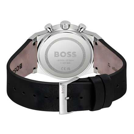 Ceas Hugo Boss gri din piele