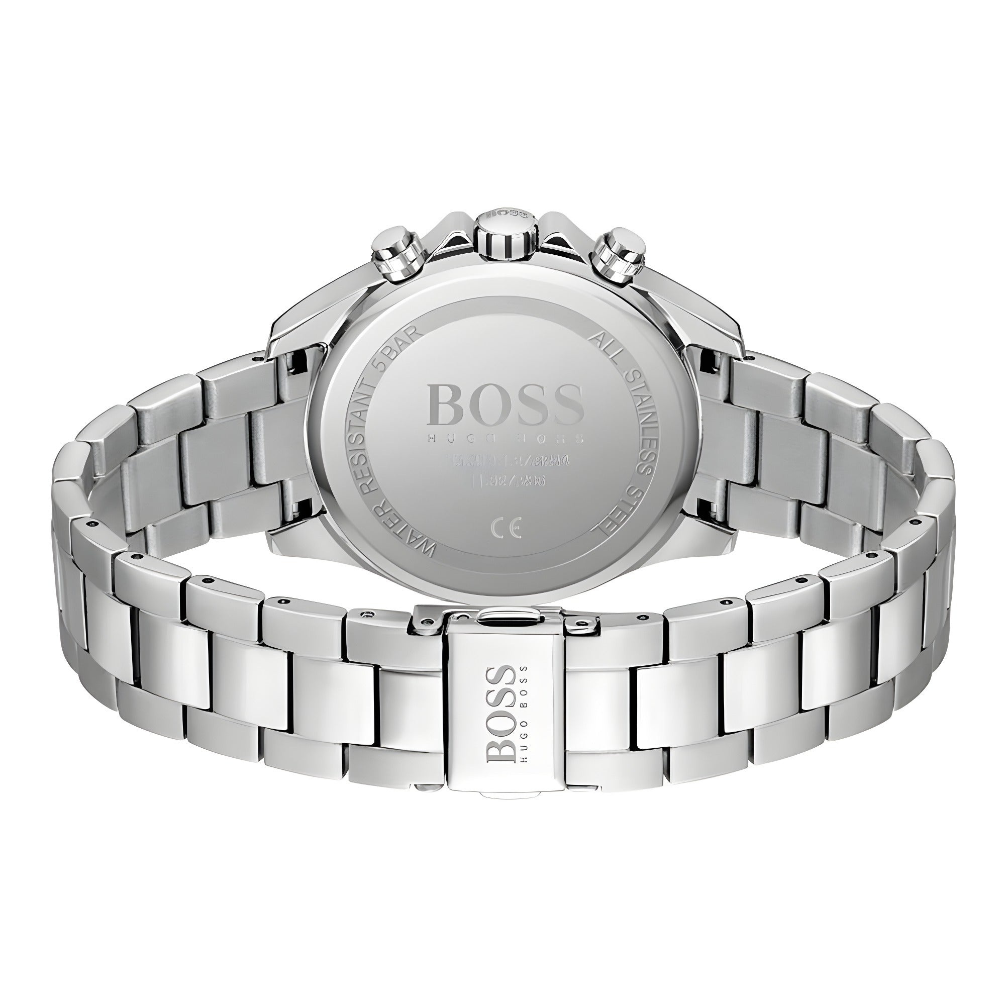 Ceas Hugo Boss gri din oțel inoxidabil cu brățară