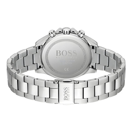 Ceas Hugo Boss gri din oțel inoxidabil cu brățară