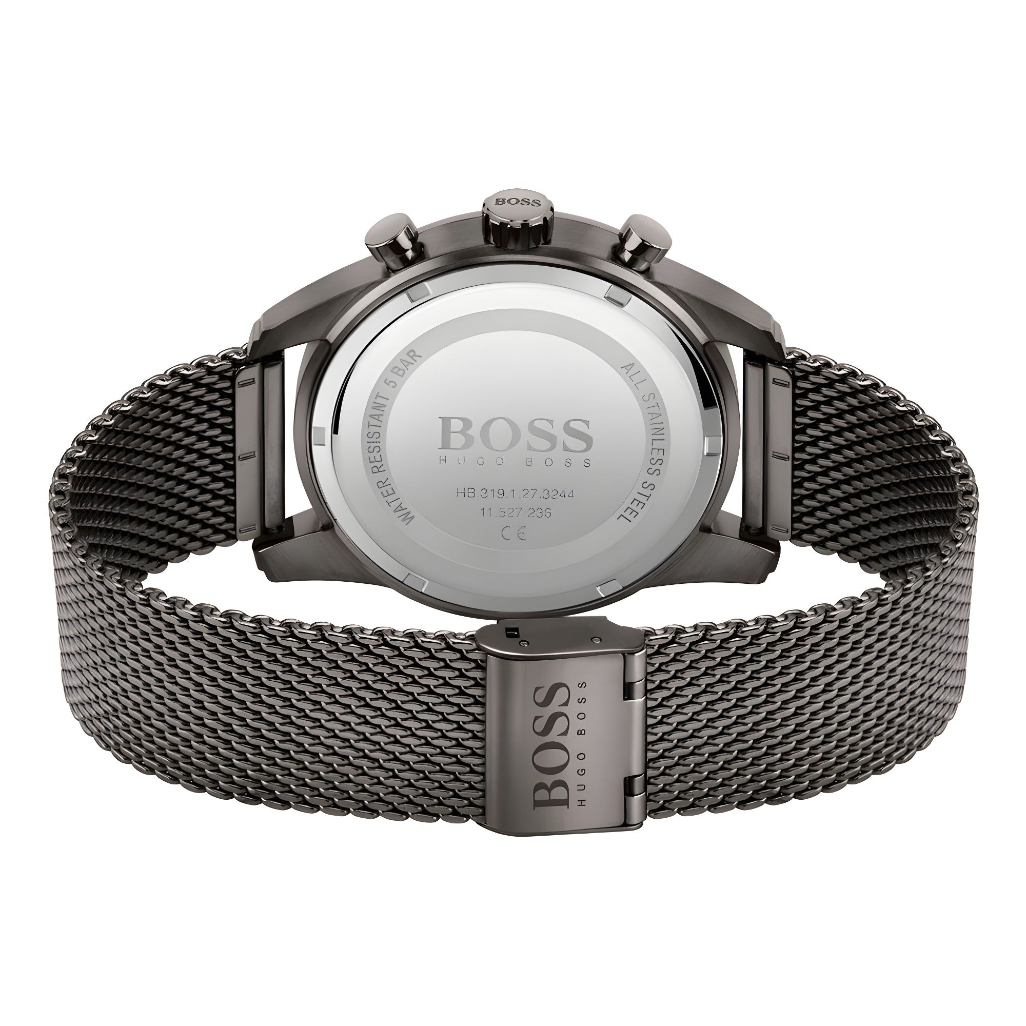 Ceas Hugo Boss gri din oțel inoxidabil