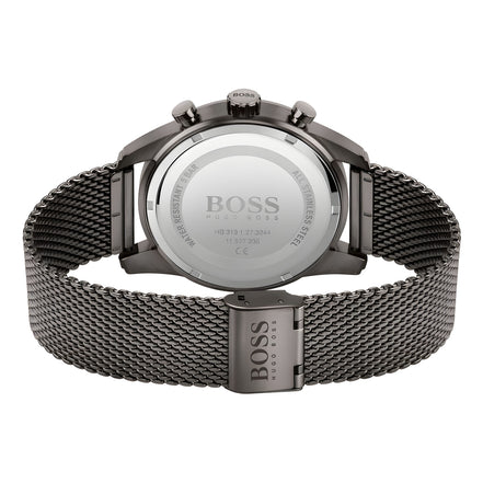 Ceas Hugo Boss gri din oțel inoxidabil
