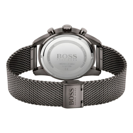Ceas Hugo Boss gri din oțel inoxidabil