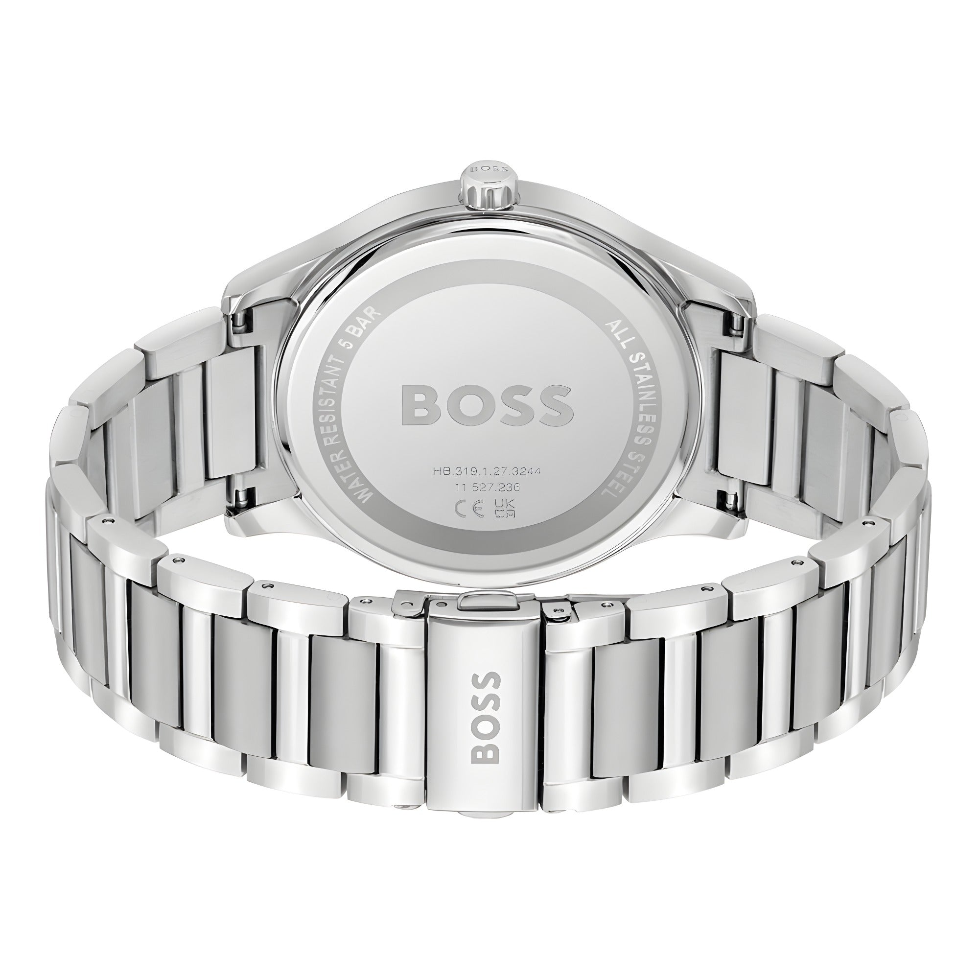 Ceas Hugo Boss gri din oțel inoxidabil