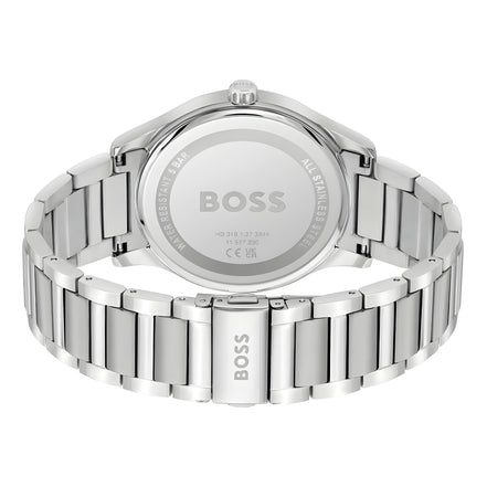 Ceas Hugo Boss gri din oțel inoxidabil