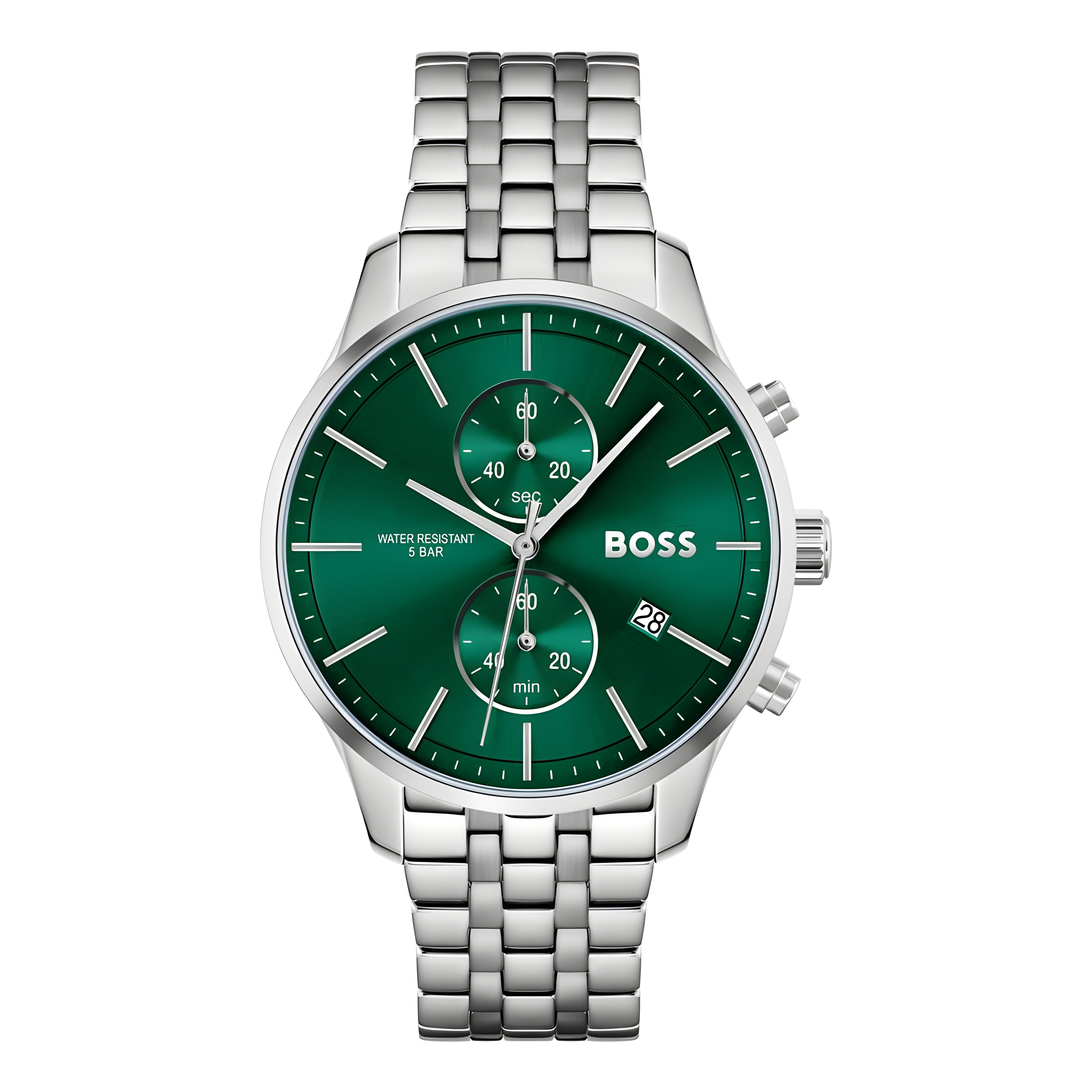 Hugo Boss Grey Stainless Steel Dress Watch