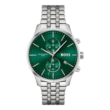 Hugo Boss Grey Stainless Steel Dress Watch