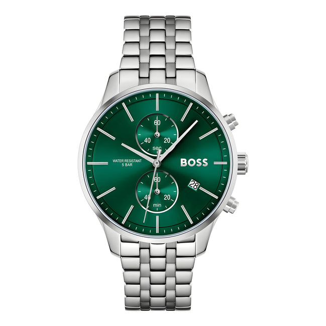 Hugo Boss Grey Stainless Steel Dress Watch