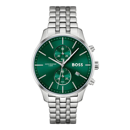 Hugo Boss Grey Stainless Steel Dress Watch