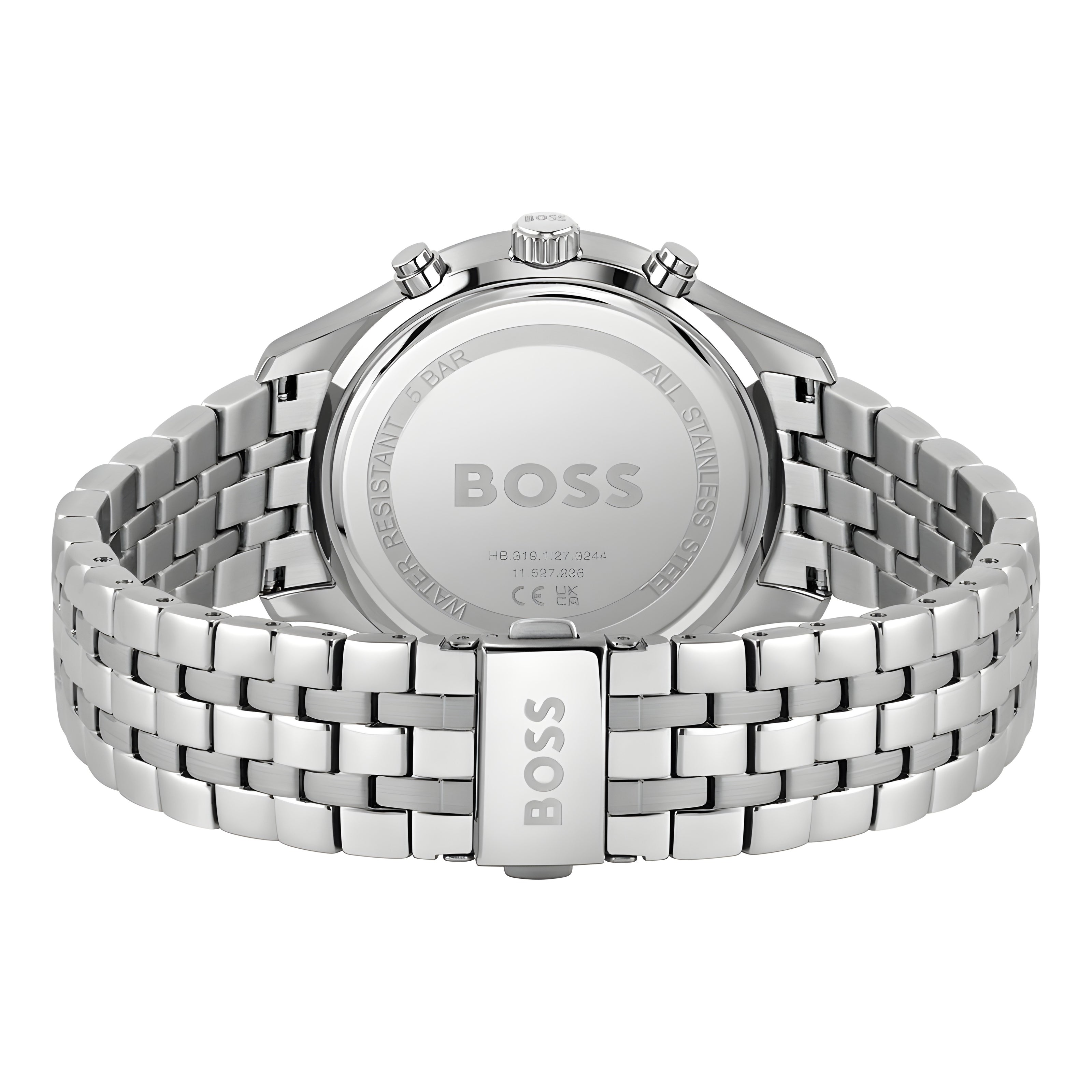 Hugo Boss Grey Stainless Steel Dress Watch