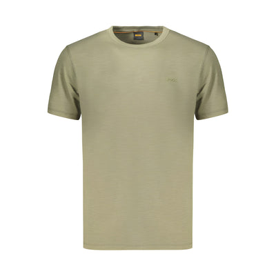 Hugo Boss Tricou Verde din Bumbac pentru Bărbați