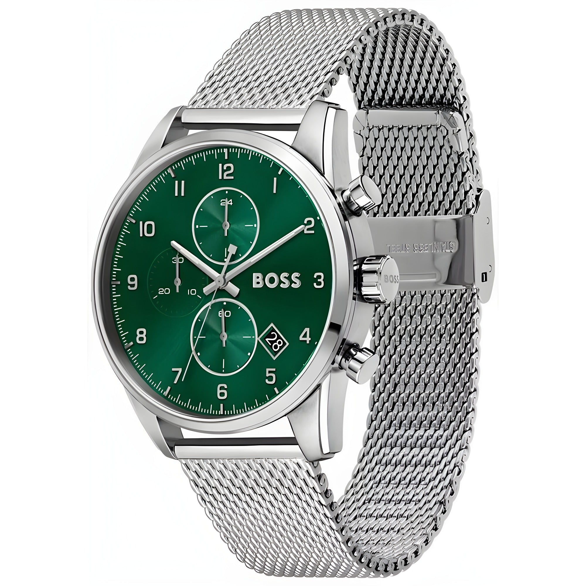 Hugo Boss Silver Stainless Steel Dress Watch