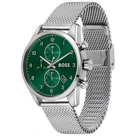 Hugo Boss Silver Stainless Steel Dress Watch