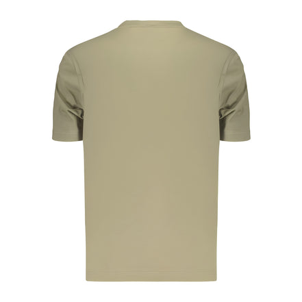 Tricou Hugo Boss verde din bumbac cu logo aplicat
