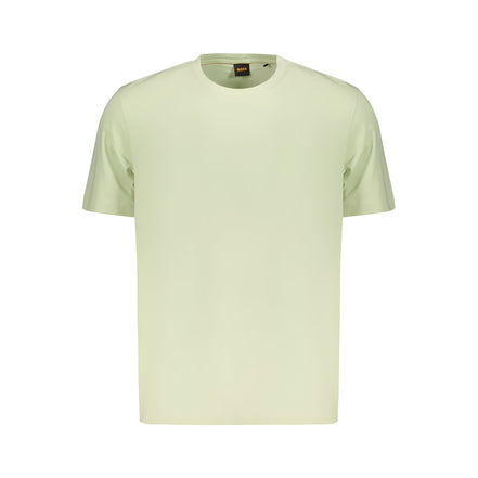 Tricou Hugo Boss verde din bumbac stretch