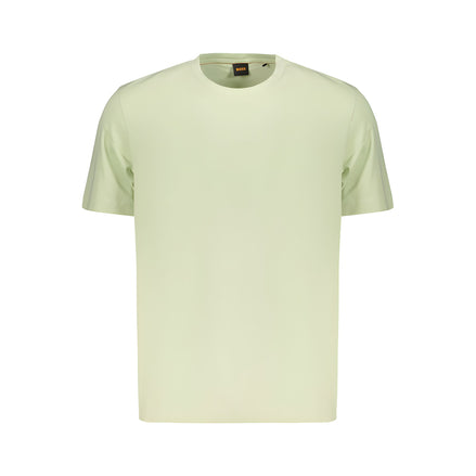 Tricou Hugo Boss verde din bumbac stretch