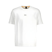Tricou Hugo Boss alb din bumbac organic