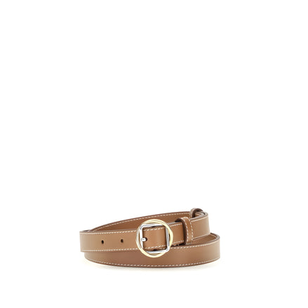 Jacquemus Beige Leather Thin Belt