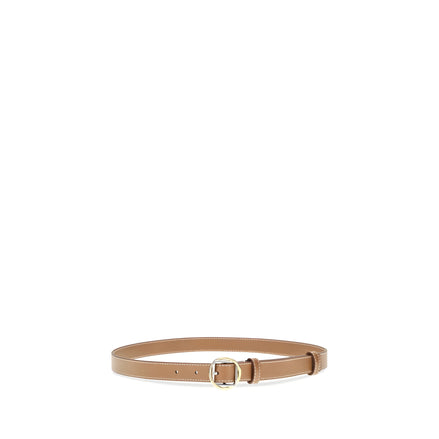 Jacquemus Beige Leather Thin Belt