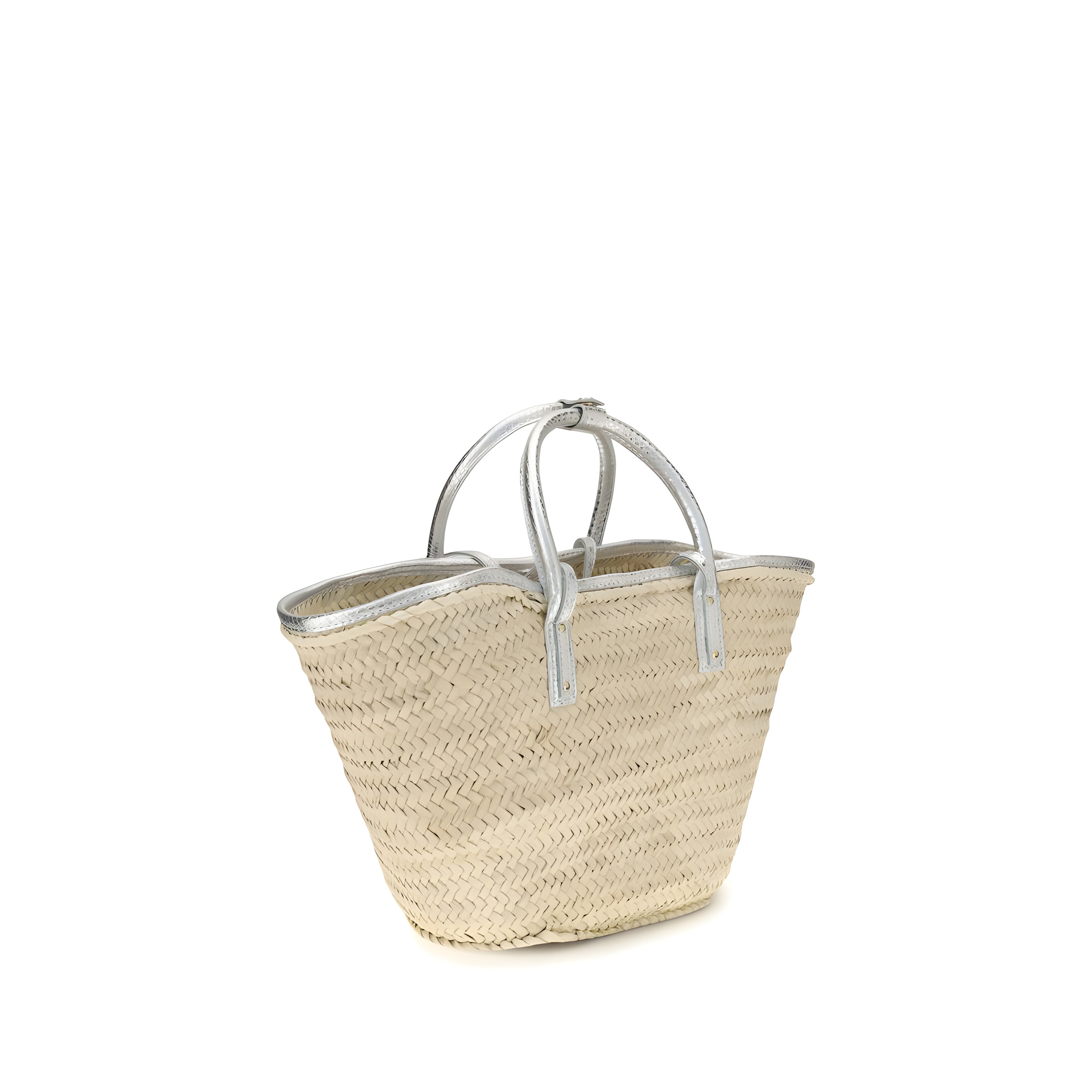 Geantă de mână Jacquemus din rafie bej