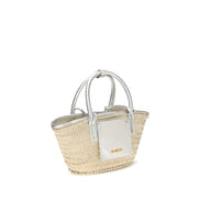 Jacquemus Beige Raffia Handbag