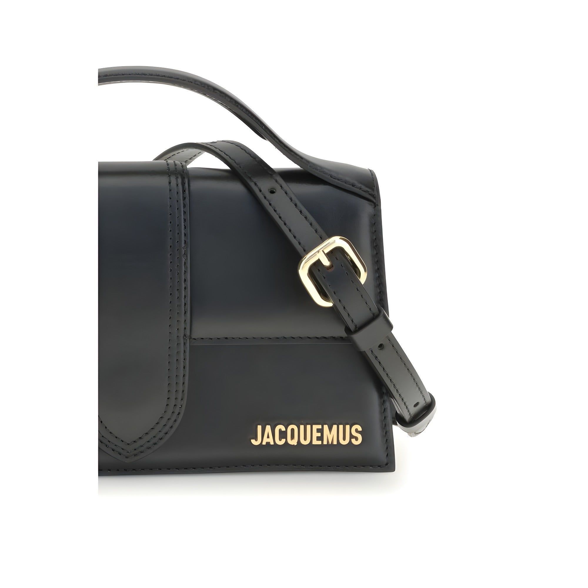 Geantă Jacquemus Bambino neagră din piele