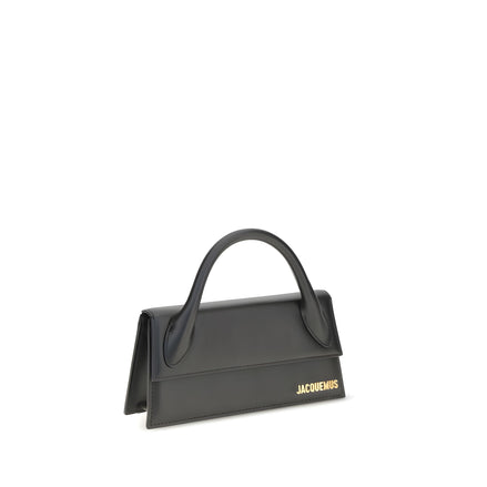 Geantă de umăr Jacquemus neagră din piele de vițel