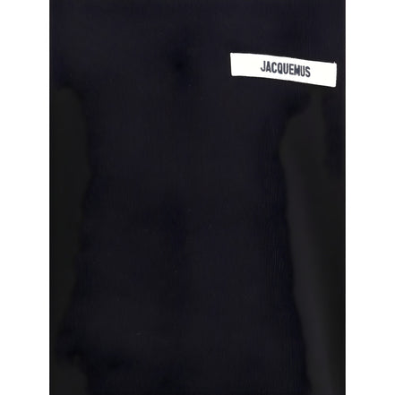 Hanorac Jacquemus negru din bumbac