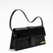 Jacquemus Black  leather Le Bambino Long bag
