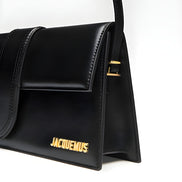 Jacquemus Black  leather Le Bambino Long bag