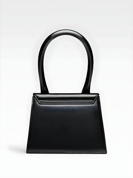 Jacquemus Black  leather Le Chiquito moyen bag