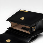 Jacquemus Black  leather Le Chiquito moyen bag