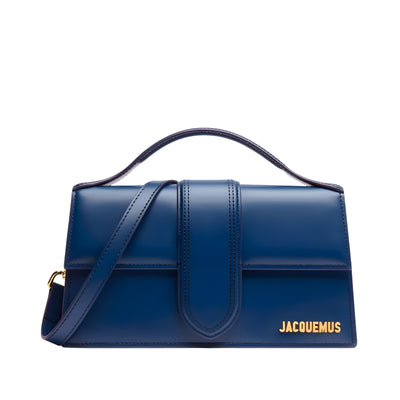 Jacquemus Dark NavyLeather Le Grand Bambino Handbag