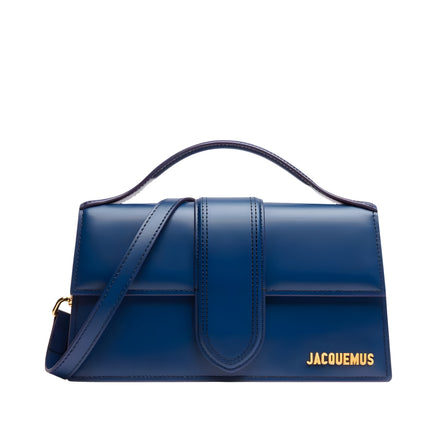 Jacquemus Dark NavyLeather Le Grand Bambino Handbag