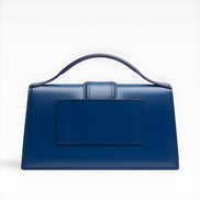Jacquemus Dark NavyLeather Le Grand Bambino Handbag