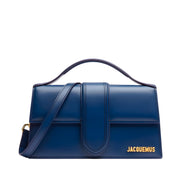Jacquemus Dark Navy Leather Le Grand Bambino Handbag