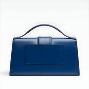 Jacquemus Dark Navy Leather Le Grand Bambino Handbag
