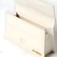 Jacquemus Ivory Cocco Le Grand Bambino Handbag